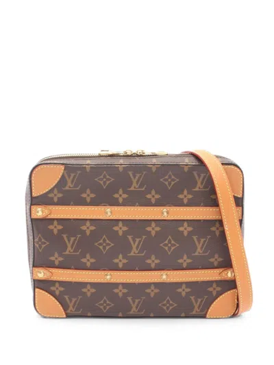Pre-owned Louis Vuitton 2019 Monogram Soft Trunk Shoulder Bag In Brown