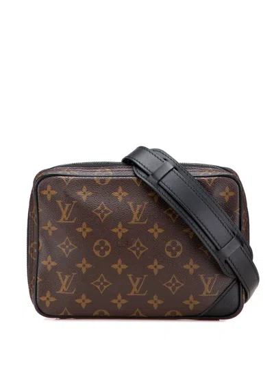 Pre-owned Louis Vuitton 2019 Monogram Solar Ray Utility Front Bag Crossbody Bag In Black