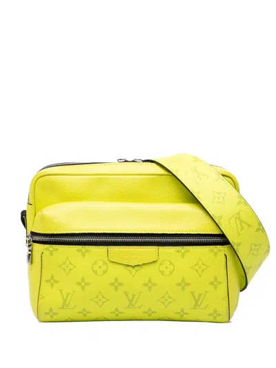 Pre-owned Louis Vuitton 2019 Monogram Taigarama Outdoor Messenger Crossbody Bag In Yellow