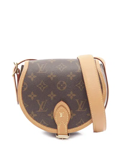 Pre-owned Louis Vuitton 2019 Monogram Tambourin Crossbody Bag In Brown