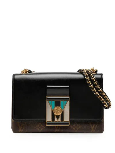 Pre-owned Louis Vuitton 2019 Monogram Thelma Pochette Shoulder Bag In Black