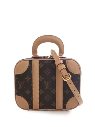 Pre-owned Louis Vuitton 2019 Monogram Valisette Bb Satchel In Brown