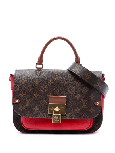 Pre-owned Louis Vuitton 2019 Monogram Vaugirard Satchel In Brown
