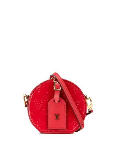 Pre-owned Louis Vuitton 2019 Monogram Vernis Mini Boite Chapeau Souple Crossbody Bag