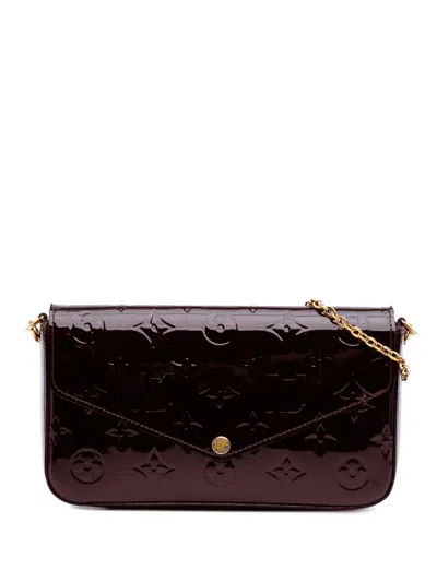 Pre-owned Louis Vuitton 2019 Monogram Vernis Pochette Felicie Crossbody Bag