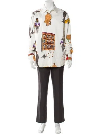 Pre-owned Louis Vuitton 2019 'new Walkers' Shirt In White