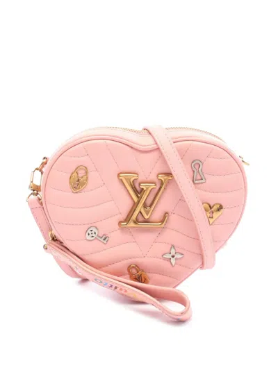 Pre-owned Louis Vuitton 2019 New Wave Heart Crossbody Bag In Pink