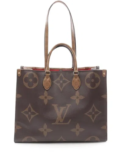 Pre-owned Louis Vuitton 2019 On-the-go Gm Tote Bag In Brown