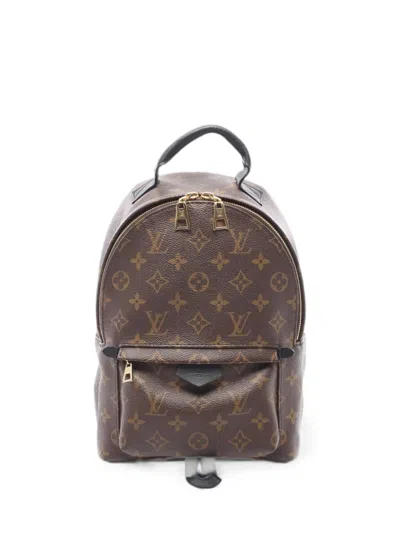 Pre-owned Louis Vuitton 2019 Palm Springs Monogram Backpack In Brown