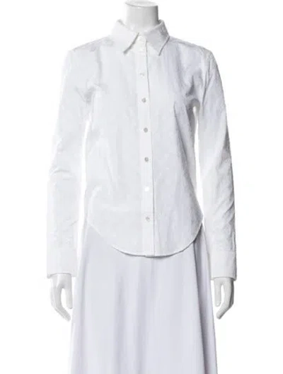 Pre-owned Louis Vuitton 2019 Patterned Button-up Top In Neutral