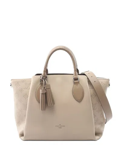 Pre-owned Louis Vuitton 2019 Perforated Carré Tote Bag In Neutral