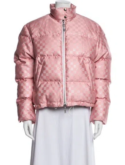 Pre-owned Louis Vuitton 2019 Plaid Print Down Jacket W/ Tags In Multi