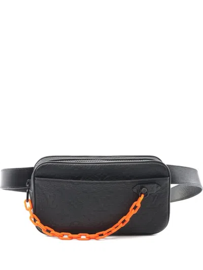 Pre-owned Louis Vuitton 2019 Pochette Volga Belt Bag In Black