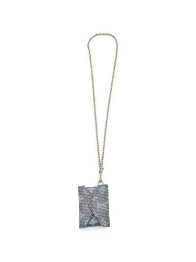 Pre-owned Louis Vuitton 2019 Pop Kirigami Chain Necklace In Silver