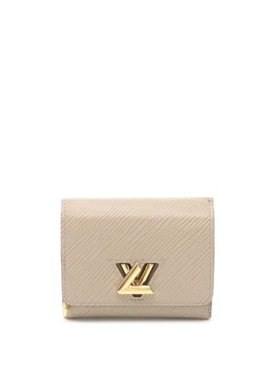 Pre-owned Louis Vuitton 2019 Portefeuille Twist Wallet In Neutrals