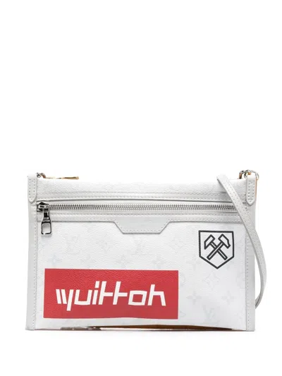 Pre-owned Louis Vuitton 2019  Double Flat Messenger Bag In Yellow