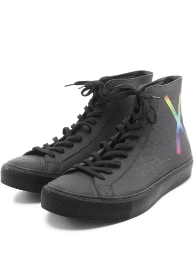 Pre-owned Louis Vuitton 2019 Print Sneakers In Black