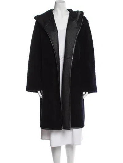 Pre-owned Louis Vuitton 2019 'reversible' Faux Fur Coat In Black