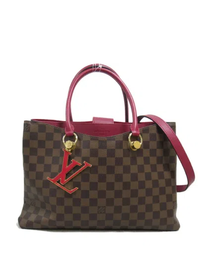 Pre-owned Louis Vuitton 2019 Riverside Two-way Handbag In Brown, Riduvan
