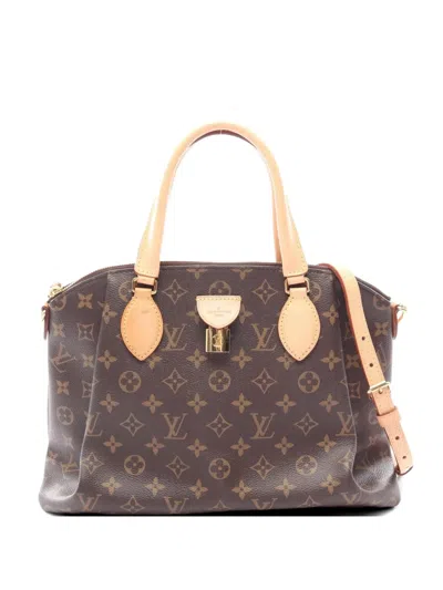 Pre-owned Louis Vuitton 2019 Rivoli Mm Monogram Tote Bag In Brown