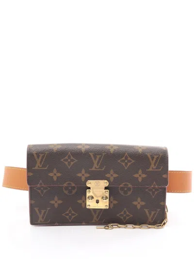 Pre-owned Louis Vuitton 2019 S Lock Pm Belt Bag In ブラウン