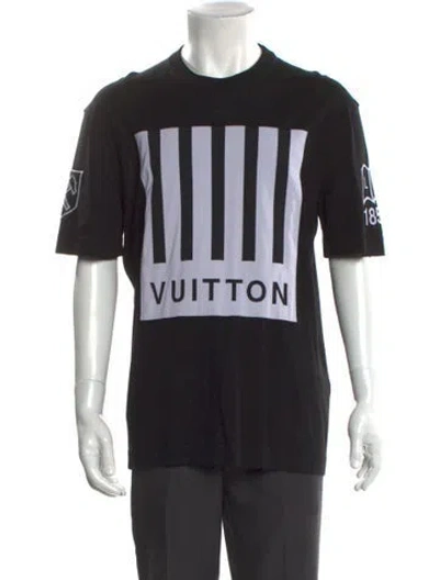 Pre-owned Louis Vuitton 2019 Signature Logo T-shirt In Black