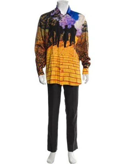 Pre-owned Louis Vuitton 2019 Silk Shirt In Yellow