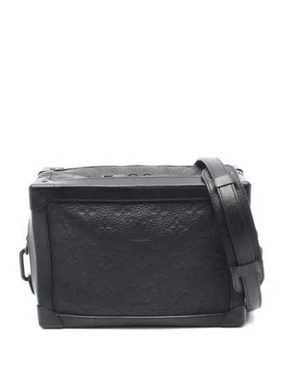 Pre-owned Louis Vuitton 2019 Soft Trunk Monogram Shoulder Bag In Black