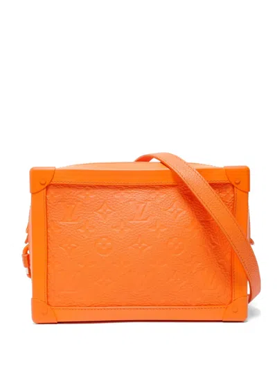 Pre-owned Louis Vuitton 2019 Soft Trunk Shoulder Bag In Orange