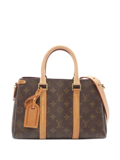 Pre-owned Louis Vuitton 2019 Soufflot Bb Two-way Handbag In Brown