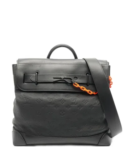 Pre-owned Louis Vuitton 2019 Steamer Pm Tote Bag In Black