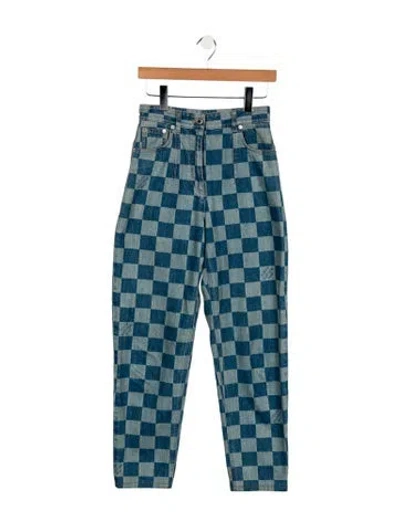 Pre-owned Louis Vuitton 2019 Straight Leg Jeans In Blue