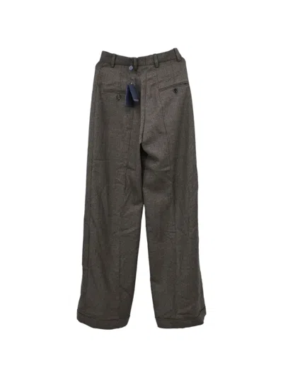 Pre-owned Louis Vuitton 2019 Straight-leg Tailored Trousers In Brown