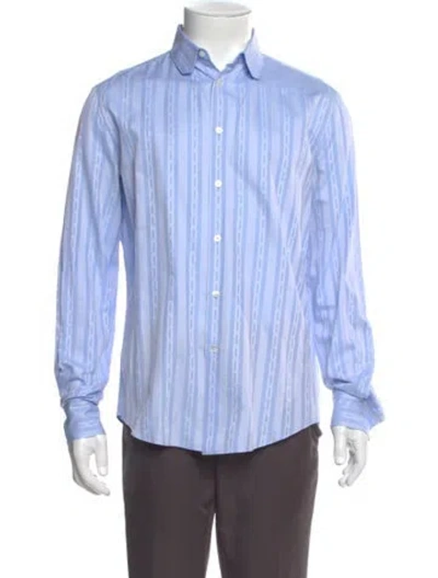 Pre-owned Louis Vuitton 2019 Striped Shirt In Blue