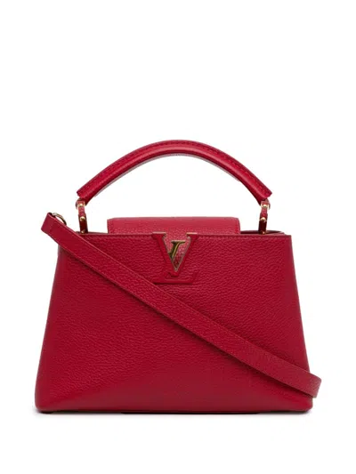 Pre-owned Louis Vuitton Taurillon Capucines Bb 斜挎包（2019年典藏款） In Red