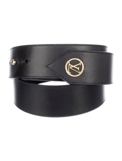 Pre-owned Louis Vuitton 2019 Tie The Knot 45mm Belt Kit In Black