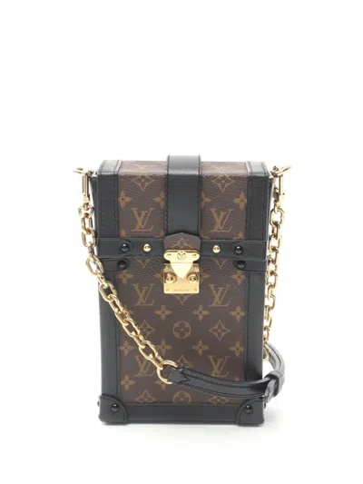 Pre-owned Louis Vuitton 2019 Trunk Vertical Mini Bag In Brown