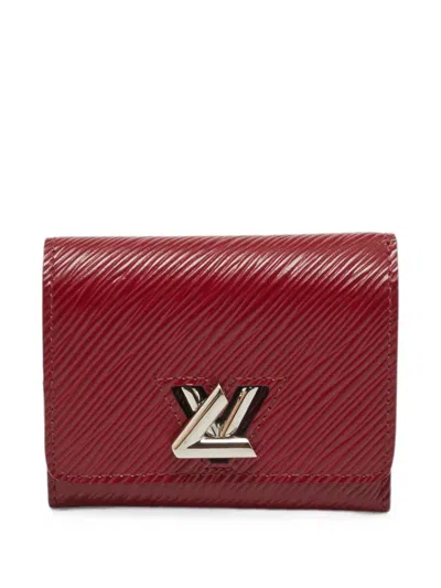 Pre-owned Louis Vuitton 2019 Twist Epi Leather Wallet In Red
