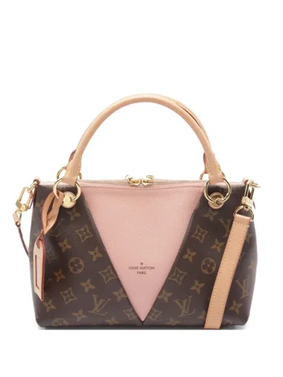 Pre-owned Louis Vuitton 2019 V Two-way Tote Bag In Brown