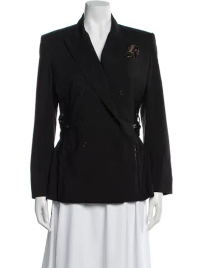 Pre-owned Louis Vuitton 2019 Wool Blazer In Black