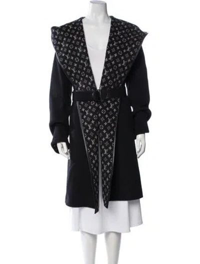 Pre-owned Louis Vuitton 2019 Wool Coat In Black