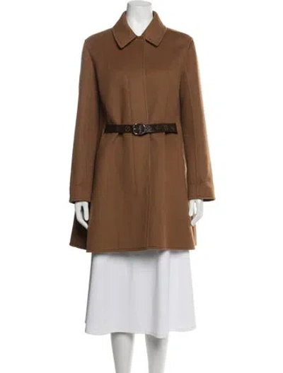 Pre-owned Louis Vuitton 2019 Wool Coat In Brown