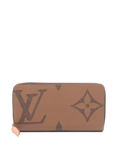 Pre-owned Louis Vuitton 2019 Zippy Wallet In Brown