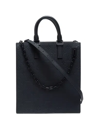 Pre-owned Louis Vuitton 2020-2024 Sac Plat Tote Bag In 黑色