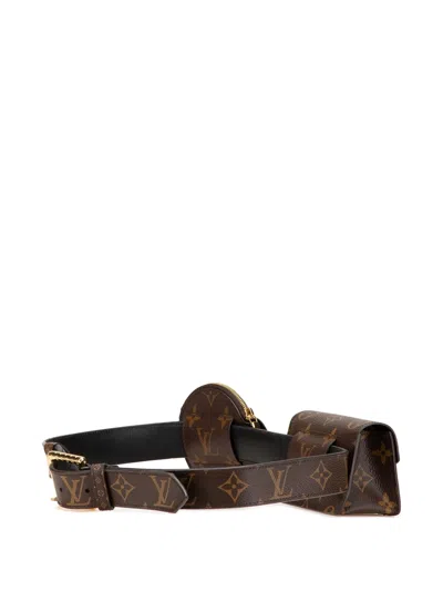 Pre-owned Louis Vuitton 2020-2025 Monogram Daily Multi Pocket 30mm Belt Bag