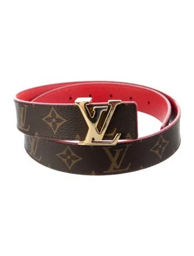 Pre-owned Louis Vuitton 2020 30mm Lv Initiales Reversible Belt Kit In Multi