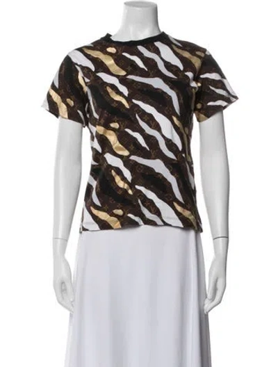 Pre-owned Louis Vuitton 2020 Animal Print T-shirt In Brown