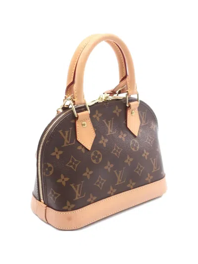 Pre-owned Louis Vuitton 2020 Bb Alma Monogram Top-handle Tote Bag In Brown