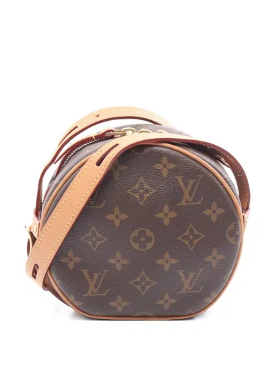 Pre-owned Louis Vuitton 2020 Boite Chapeau Pm Monogram Cross Body Bag In Brown