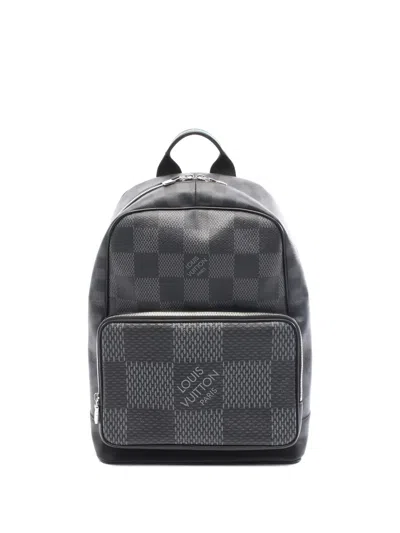 Pre-owned Louis Vuitton 2020 Campus Damier Backpack In Gray